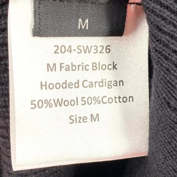 Porsche Design Men's Fabric Block Hooded Cardigan Wool Blend Jacket - M - Picture 6 of 8